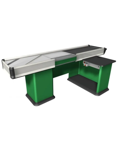 Motorized cash desk - Scanner predisposition - cm 259.5 x 112.9 x 88.5 h