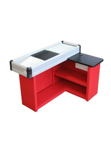 Static cash desk - Scanner fitting - cm 160 x 55 x 88.5 h