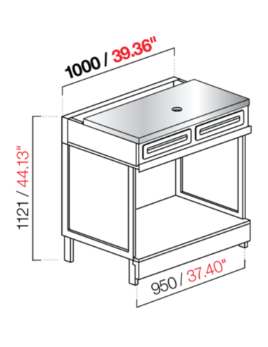 Coffee machine - Stainless steel - cm 100 x 68.8 x 112.1 h