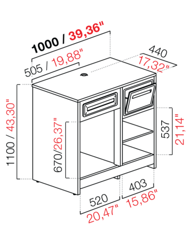 Retro base coffee machine - cm 100 x 66.5 x 110 h