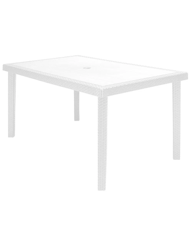 Table in polymer - Dimensions cm 150 x 90 x 74.5 h