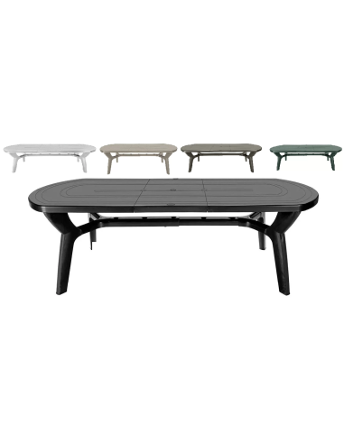 Mesa de polipropileno - Dimensiones cm 180 x 90 x 72.5 h