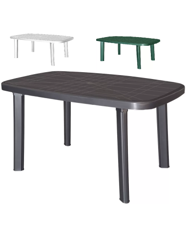 Polypropylene table - Dimensions cm 140 x 85 x 73 h