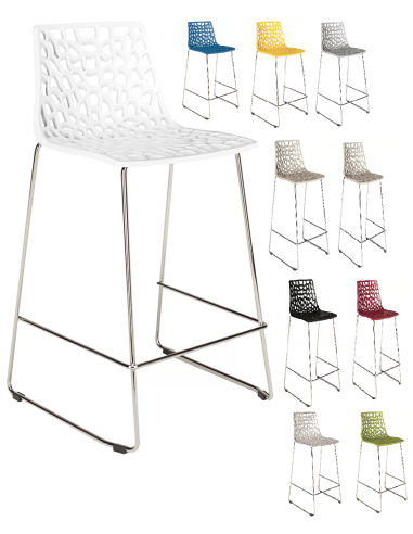 Polycarbonate stool - Dimensions cm 49 x 47 x 88 h