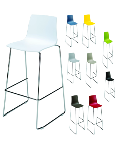 Polypropylene stool - Dimensions cm 49 x 47 x 98 h