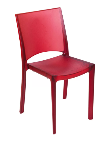 Transparent polycarbonate chair - Dimensions cm 48 x 50 x 81.5 h