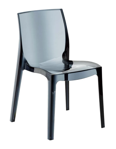 Transparent polycarbonate chair - Dimensions cm 52 x 52 x 81 h