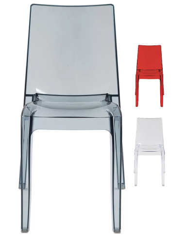 Silla de policarbonato transparente - Dimensiones cm 50 x 54 x 84 h