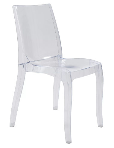 Silla de policarbonato transparente - Dimensiones cm 50 x 54 x 84 h