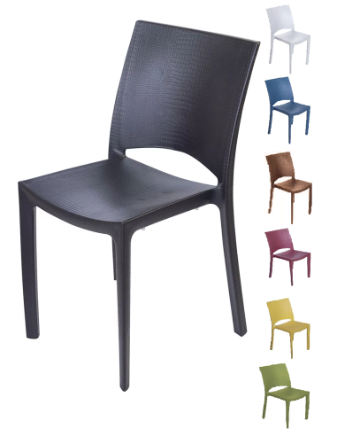 Polypropylene chair - Dimensions cm 48 x 49 x 80.5 h