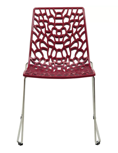 Polished polypropylene chair - Dimensions cm 56 x 53 x 81.5 h