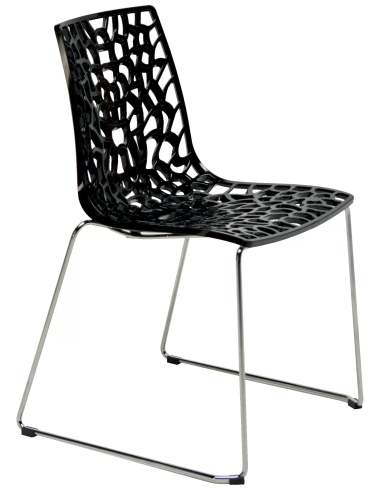 Polished polypropylene chair - Dimensions cm 56 x 53 x 81.5 h