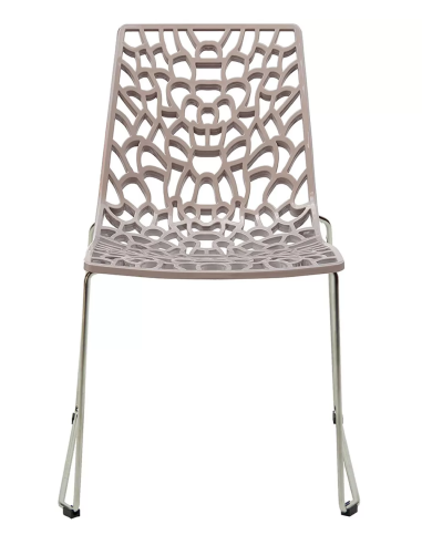 Polished polypropylene chair - Dimensions cm 56 x 53 x 81.5 h