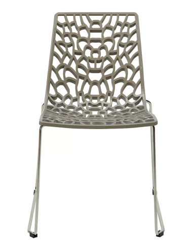 Polished polypropylene chair - Dimensions cm 56 x 53 x 81.5 h