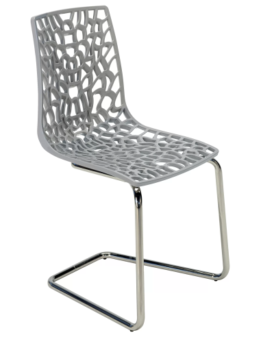 Polished polypropylene chair - Dimensions cm 46 x 46 x 86.5 h