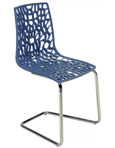 Polished polypropylene chair - Dimensions cm 46 x 46 x 86.5 h