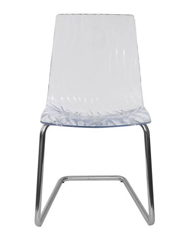 Silla de policarbonato transparente - Dimensiones cm 46 x 46 x 86.5 h