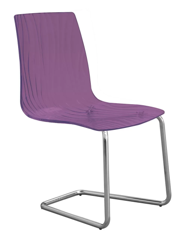 Silla de policarbonato transparente - Dimensiones cm 46 x 46 x 86.5 h