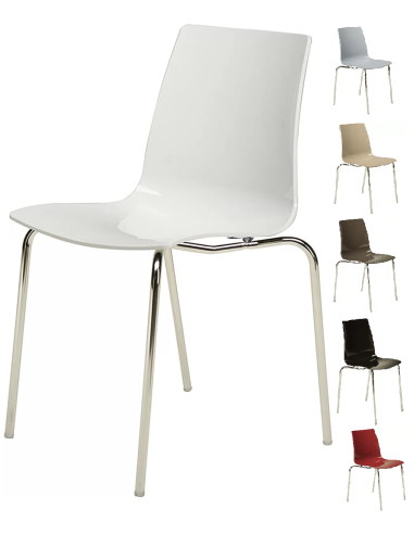 Polycarbonate chair - Dimensions cm 48 x 53 x 82.5 h