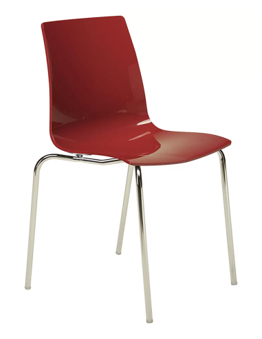 Polycarbonate chair - Dimensions cm 48 x 53 x 82.5 h