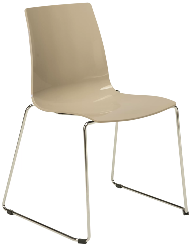 Polycarbonate chair - Dimensions cm 55 x 54 x 83.5 h