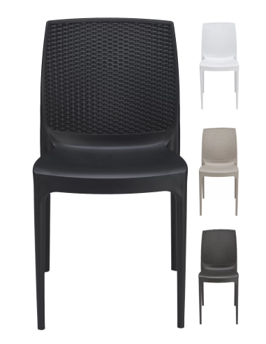 Polypropylene chair - Dimensions cm 45 x 57 x 83.5 h