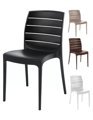 Polymer chair - Dimensions cm 45 x 57 x 83.5 h