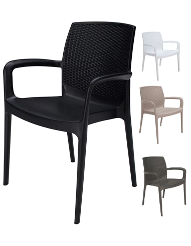 Polypropylene armchair - Dimensions cm 59 x 55 x 84 h