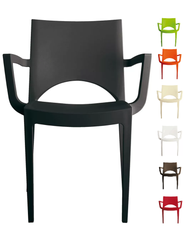 Polypropylene armchair - Dimensions cm 58 x 51 x 80 h