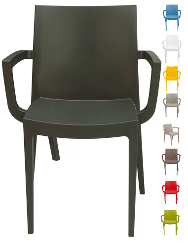 Polypropylene armchair - Dimensions cm 59 x 51 x 80 h