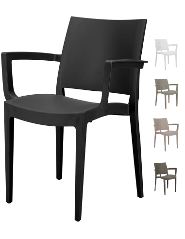 Polypropylene armchair - Dimensions cm 59 x 51 x 80 h