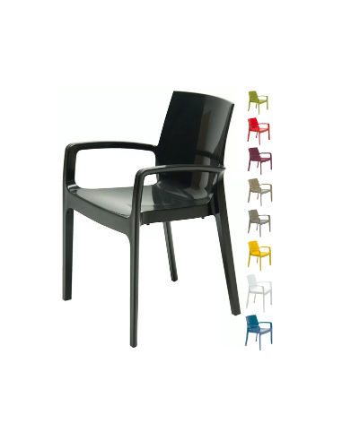 Polypropylene armchair - Dimensions cm 56.5 x 52 x 63.5 h