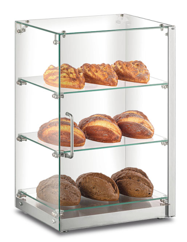 Neutral showcase professional 2 shelves - Length 40.6 cm