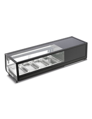 Vitrina refrigerada para sushi - Capacidad 4 x GN1/3