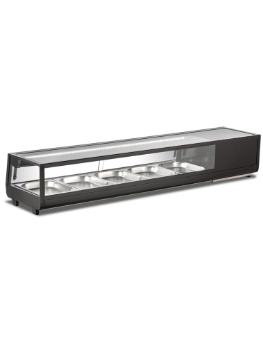 Vitrina refrigerada para sushi - Capacidad 5 x GN1/2