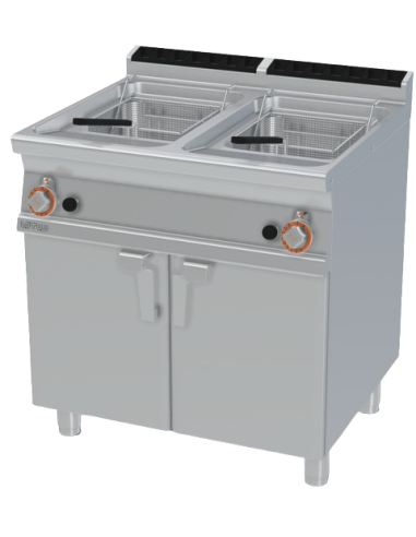 Professional gas fryer 18+18 liters - External burners