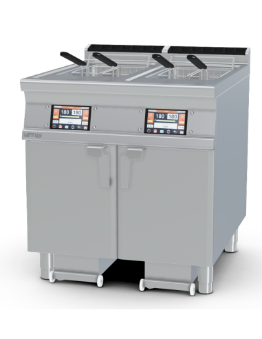 Electric fryer professional  2 tanks 18+18 liters - Touchscreen