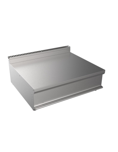 Piano di lavoro - Struttura in acciaio inox AISI 304 - Dimensioni cm 80 x 70 x 27 h