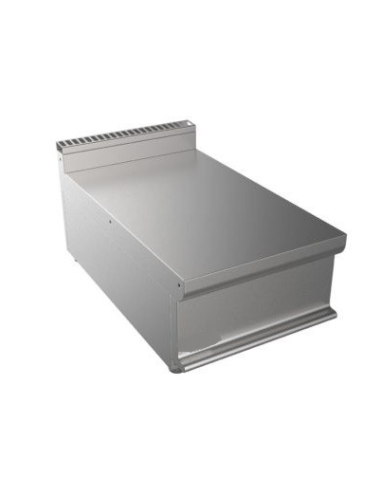 Piano neutro - Struttura in acciaio inox AISI 304 - Dimensioni cm 35 x 70 x 27 h