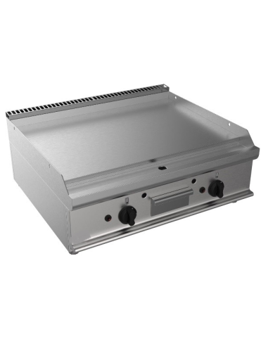 Fry top gas - smooth plate - cm 70 x 70 x 27 h