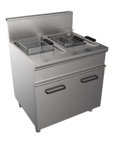 Gas fryer - Capacity liters 17 + 17 - cm 80 x 70 x 85 h