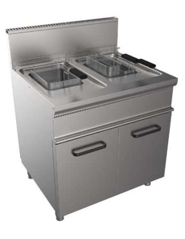 Gas fryer - Capacity liters 13 + 13 - cm 80 x 70 x 85 h