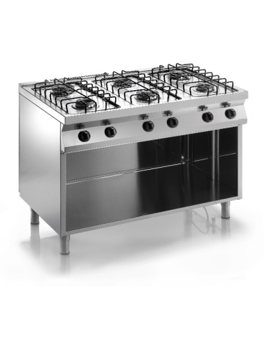 Gas cooker - N. 6 fires - cm 120 x 70 x 85 h