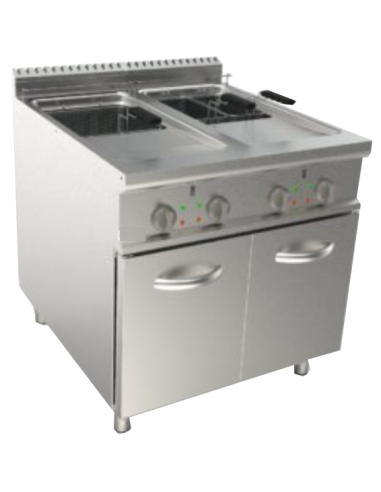 Electric fryer - Capacity 17+17 lt - cm 80 x 90 x 85 h