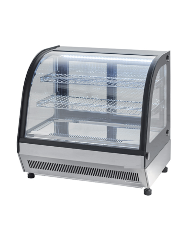 Refrigerated display case 130 liters - Curved glass - cm 90 x 56 x 67 h