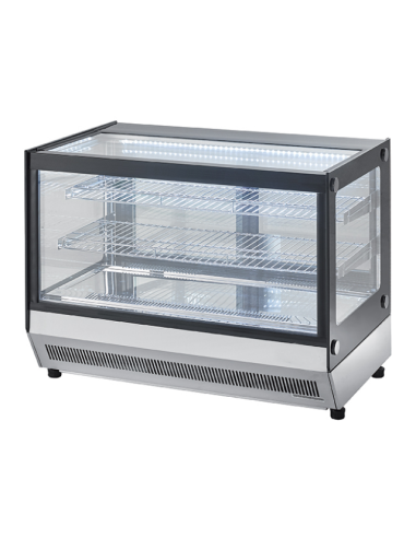 Refrigerated display case 160 liters - Straight glass - cm 90 x 56 x 67 h