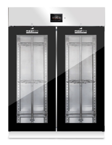 Drying cabinet 1365 liter - Glass door - Black profiles