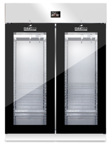 Aging display case 1365 liters - 300 kg - Black profiles