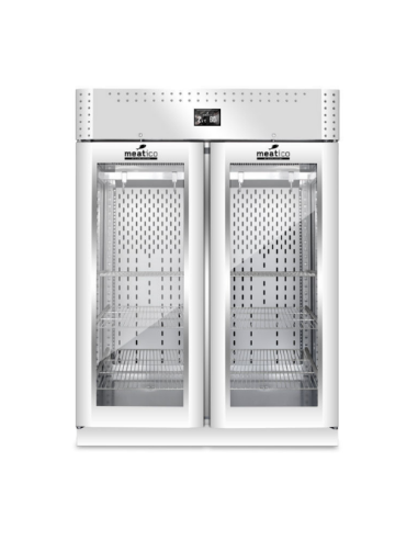 Fish aging display case 1365 lt - 180 kg - Stainless profiles