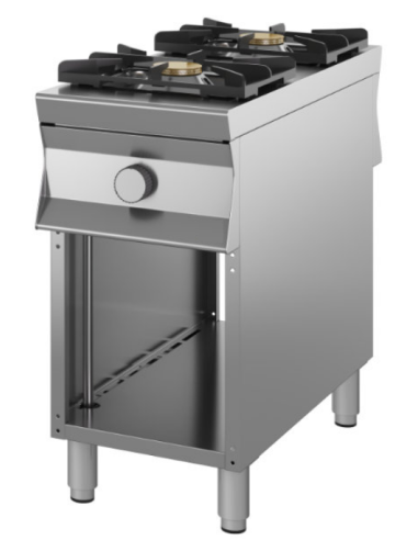 Gas cooker - Free Flame - Passing - N.2 fires - cm 40x100x90 h